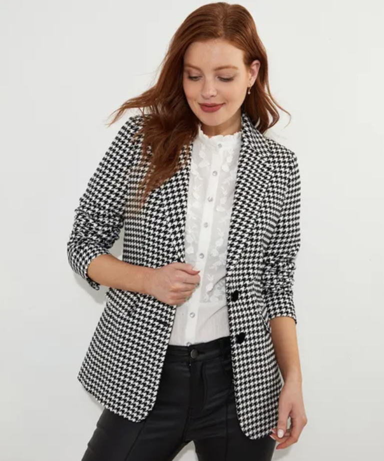 Alternative view of Darling Houndstooth Jacket